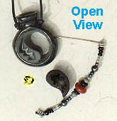 Yin Yang Herkimer Pot (open)